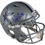 Dak Prescott Autographed/Signed Dallas Cowboys F/S Helmet Beckett Witness 50853