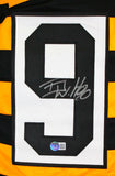 TJ Watt Autographed Black/ Yellow Pro Style Jersey-Beckett W Hologram *Silver