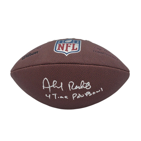 Ahmad Rashad Signed Vikings NFL Duke Replica Football W/ 4 Time Pro Bowl Beckett