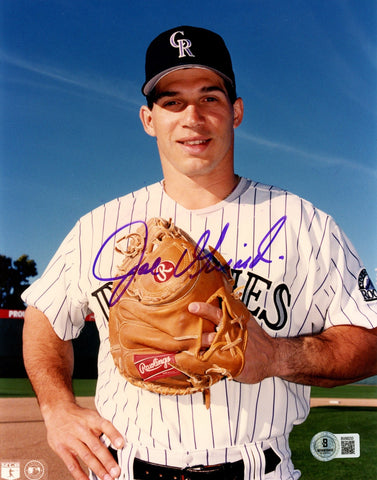 Joe Girardi Autographed/Signed Colorado Rockies 8x10 Photo Beckett 57606