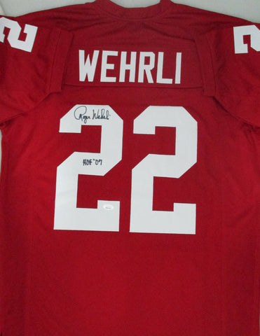 Cardinals ROGER WEHRLI Signed Custom Replica Jersey AUTO w/ "HOF '07" - JSA