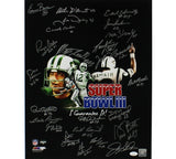 Joe Namath, Don Maynard Signed New York Jets Unframed 16x20 '68 SB Photo - 24 Si