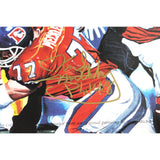 Karl Mecklenburg Autographed/Signed Denver Broncos 12x14 photo Beckett 51621