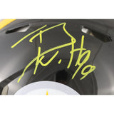 TJ Watt Autographed Pittsburgh Steelers Authentic Helmet Beckett Witness 50976