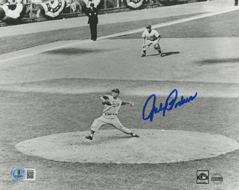 Dodgers Johnny Podres Authentic Signed 8x10 Horizontal Photo BAS #BV03194