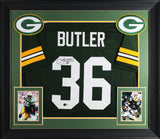 LeRoy Butler Authentic Signed Green Pro Style Framed Jersey BAS Witnessed