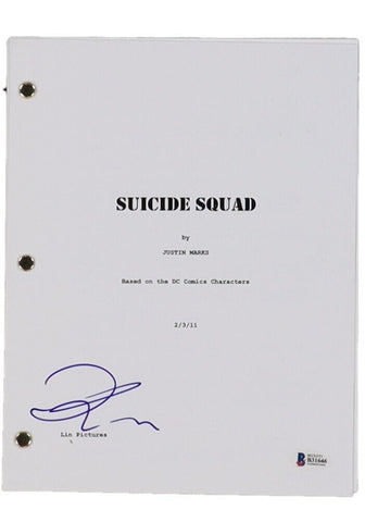 Joel Kinnaman (Rick Flag) Signed Suicide Squad Movie Script JSA /2016 Hit Movie