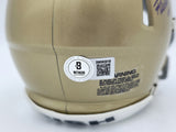 RUDY RUETTIGER AUTOGRAPHED NOTRE DAME MINI HELMET PLAY SKETCH BECKETT 244039