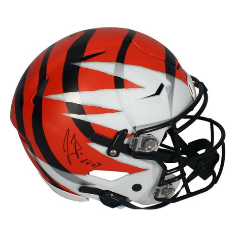 Joe Burrow Autographed "2020 #1 Pick" Bengals FSM Rip Speed Flex Helmet Fanatics
