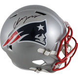 Christian Gonzalez Autographed New England Patriots F/S Helmet Beckett 49139