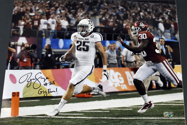 RYAN SWOPE AUTOGRAPHED TEXAS A&M AGGIES COTTON BOWL 16x20 PHOTO COA