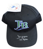 Rays Jim Morris "The Rookie" Authentic Signed Black MLB Hat BAS #WA40677