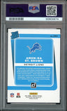 2021 Donruss Rated Rookie Amon-Ra St. Brown On Card PSA 10/10 Auto GEM MINT