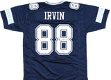 Michael Irvin Autographed Blue Pro Style Jersey - Beckett W Hologram *Black