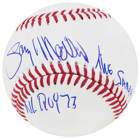 Gary Matthews Signed Rawlings Official MLB Baseball w/NL ROY 73, Sarge -(SS COA)
