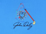 John Daly Authentic Signed Match Worn Blue Polo Shirt BAS #BK84739
