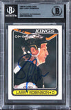 Kings Larry Robinson Authentic Signed 1990 O-Pee-Chee #261 Card BAS Slabbed