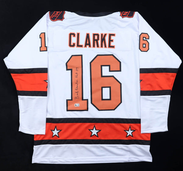 Bobby Clarke Signed Philadelphia Flyers 1974 All-Star Game Jersey (Beckett) HOF