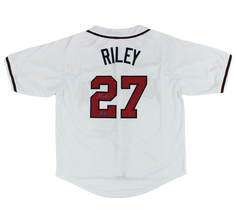 Austin Riley Signed Atlanta Custom White Jersey