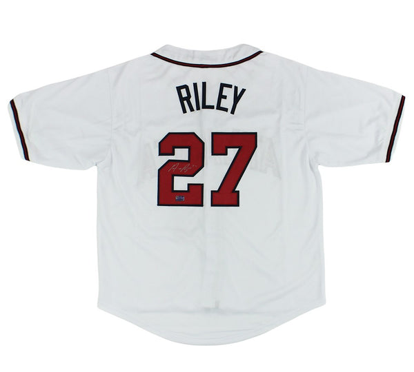 Austin Riley Signed Atlanta Custom White Jersey