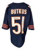 Dick Butkus Chicago Signed Blue Football Jersey JSA