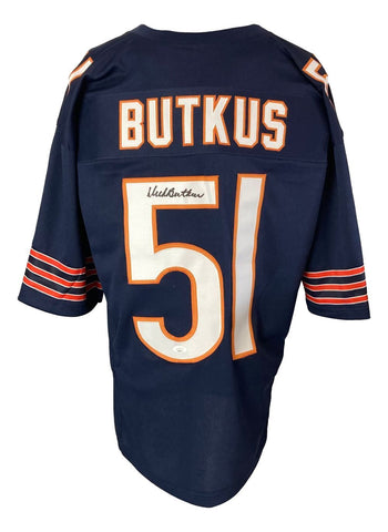 Dick Butkus Chicago Signed Blue Football Jersey JSA