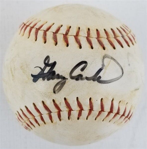 Gary Carter (died 2012) Signed Game Used Softball (JSA COA) Mets / Expos MLB HOF
