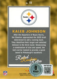 Kaleb Johnson Signed Steelers 25 Donruss Rated Rookies Retro #19 Beckett 56986