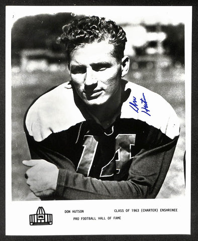 Don Hutson Packers Signed 8x10 Official Pro Football HOF Photo PSA/DNA 213887