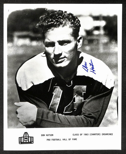 Don Hutson Packers Signed 8x10 Official Pro Football HOF Photo PSA/DNA 213887