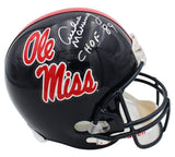Archie Manning Signed Ole Miss Rebels VSR4 Full Size NCAA Helmet with "CHOF 89"