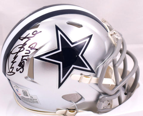 Randy White Autographed Dallas Cowboys Speed Mini Helmet w/SB MVP-Beckett W Holo