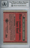 Joe Montana Autographed 1990 Topps #1 Trading Card Beckett 10 Slab 37682
