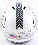 Jonnu Smith Autographed Dolphins F/S Salute 2024 Speed Helmet - Beckett W Holo