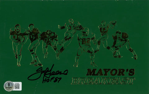 Joe Greene Signed Pittsburgh Steelers 1987 Mayor's Breakfast Program BAS 57238