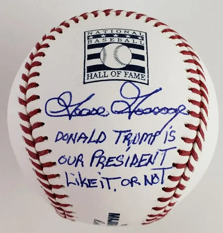 Goose Gossage Signed HOF Baseball "Trump is our President Like It or Not"Beckett
