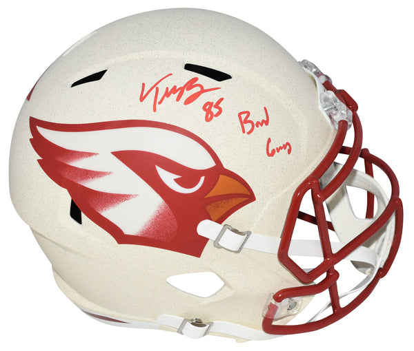 TREY McBRIDE SIGNED ARIZONA CARDINALS 2025 RIVALRIES FULL SIZE HELMET BIRD GANG