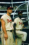 Eddie Matthew Signed Hall of Fame Postcard Boston, Milwaukee, Atlanta Braves PSA