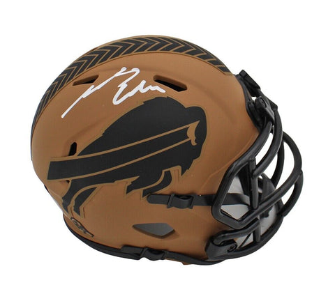 James Cook Signed Buffalo Bills Speed Salute to Service 2 NFL Mini Helmet