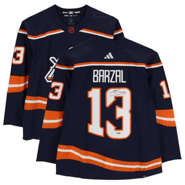 MATHEW BARZAL Autographed Islanders Authentic 2023 Reverse Retro Jersey FANATICS