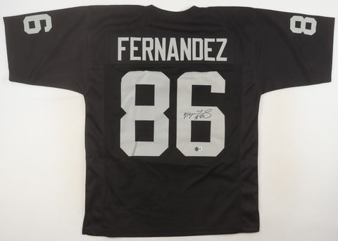 Mervyn Fernandez Signed Oakland Raiders Jersey (Beckett) All Pro W.R / NFL & CFL