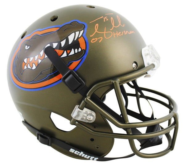 florida state football helmet 2018 Florida Tim Tebow Authentic Signed Green Schutt Full Size Rep Helmet B – Super Sports Center