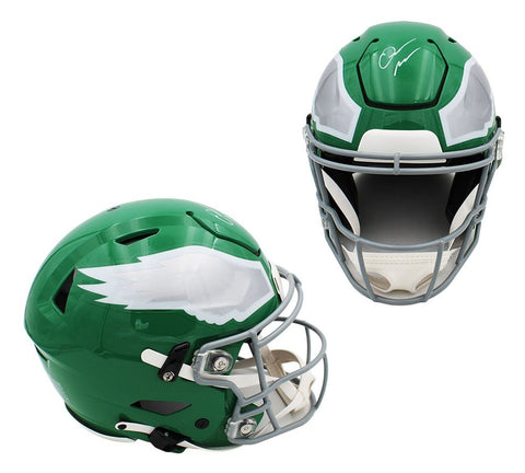 Quinyon Mitchell Signed Philadelphia Speed Flex Authentic Kelly Green Helmet