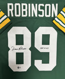 Packers Hall of Famer DAVE ROBISON Signed Custom Replica Green Jersey AUTO - BAS
