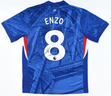 Enzo Fernandez Autographed Chelsea Home Soccer Jersey #8 - Beckett W Hologram *M
