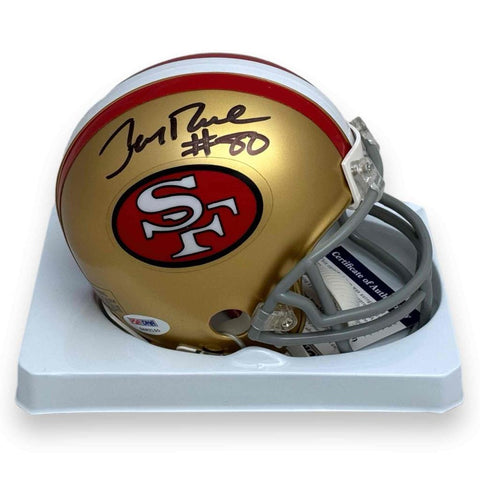 Jerry Rice Autographed Signed San Francisco 49ers Mini Helmet - PSA