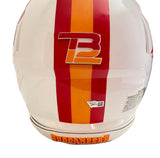 TOM BRADY Autographed Bucs Throwback Custom Visor Authentic Helmet FANATICS