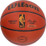 Clyde Drexler Portland Trailblazers Signed Wilson Heritage Authentic Basketball