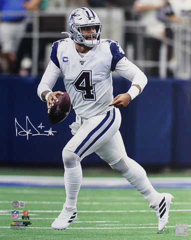 Dak Prescott Autographed/Signed Dallas Cowboys 16x20 Photo Beckett 34886
