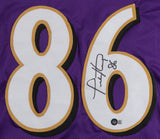 Todd Heap Signed Baltimore Ravens Jersey (Beckett QR Card) 2xPro Bowl Tight End